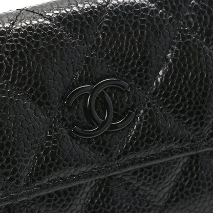 Chanel Caviar Quilted Flap Card Holder So Black 8 of 9