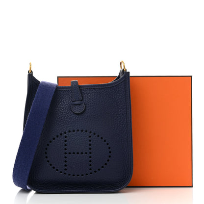 Hermes Taurillon Clemence Evelyne TPM Bleu Encre 11 of 11