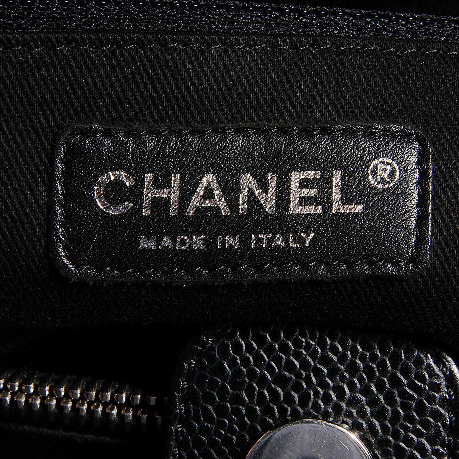 Chanel Soft Caviar CC Medium Top Handle Tote Black 6 of 7