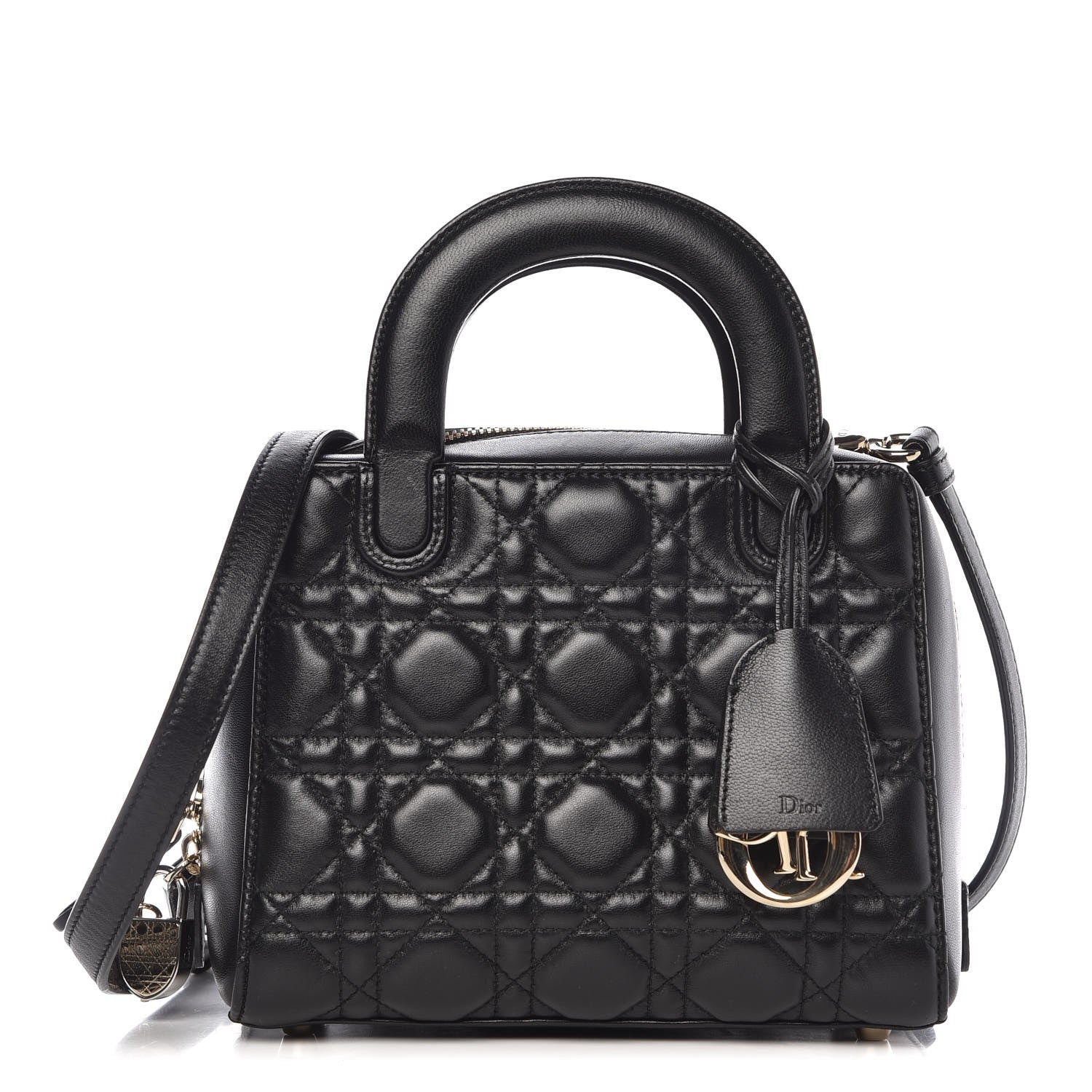 Christian Dior Lambskin Cannage Lily Tote Black 1 of 7