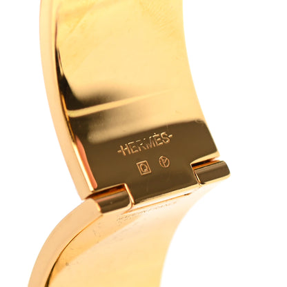 Hermes Enamel Wide Clic Clac H Bracelet GM White 3 of 4