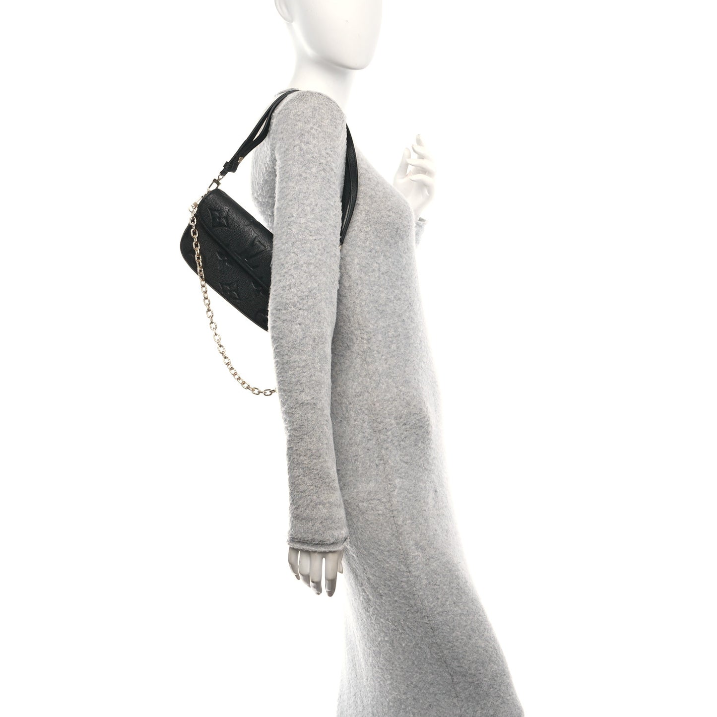 Empreinte Monogram Giant Ivy Wallet On Chain Black