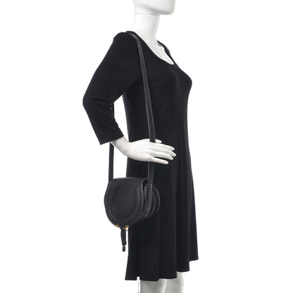 Chloe Calfskin Mini Marcie Round Crossbody Bag Black 2 of 12