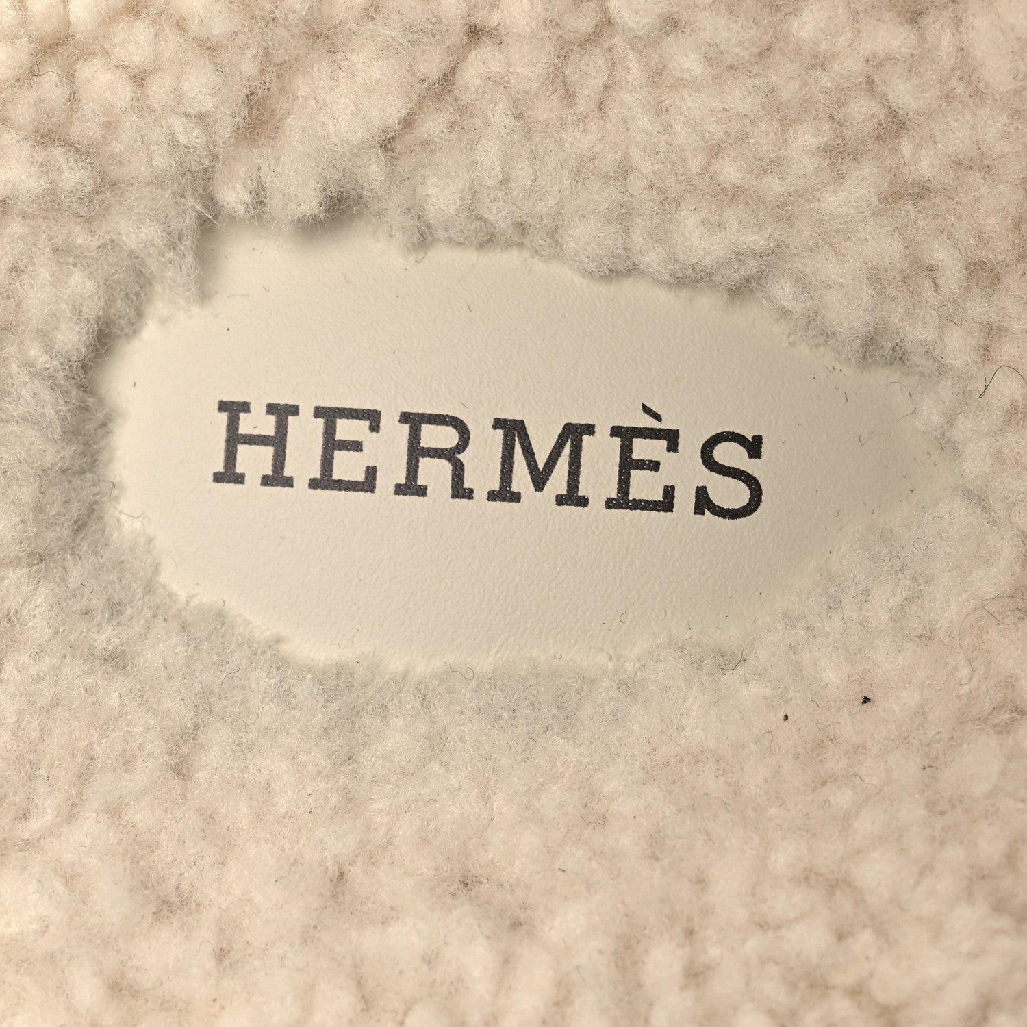 Hermes Suede Goatskin Woolskin Mens Chypre Sandals 42 Brun Fume Ecru 9 of 10