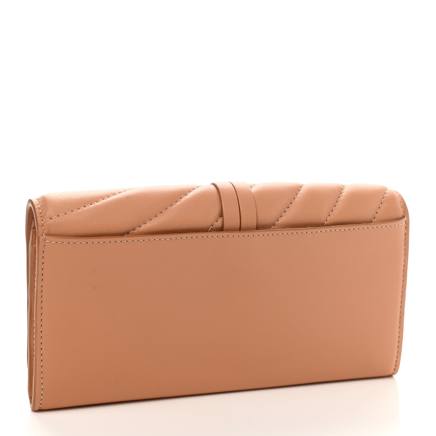 Chloe Calfskin Quilted Alphabet Long Wallet Blushy Pink 3 of 6