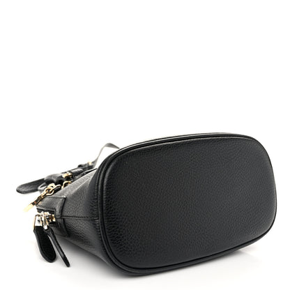 Gucci Dollar Calfskin Small GG Charm Dome Bag Black 4 of 12