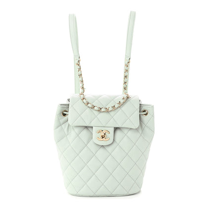 Chanel Caviar Quilted Mini Urban Spirit Backpack Light Blue 1 of 13