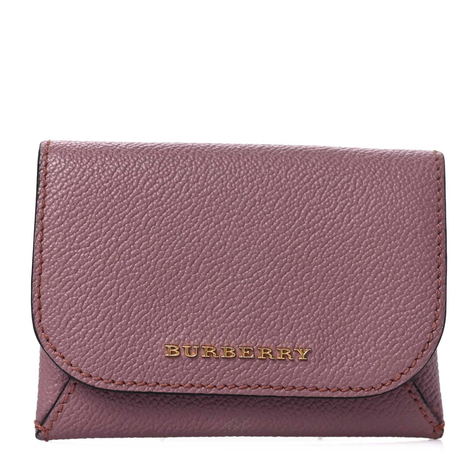 Burberry Soft Grain Calfskin Haymarket Check Mayfield Card Case Dusty Pink 1 of 7