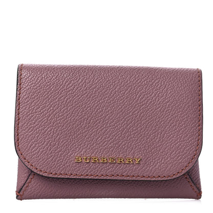 Burberry Soft Grain Calfskin Haymarket Check Mayfield Card Case Dusty Pink 1 of 7