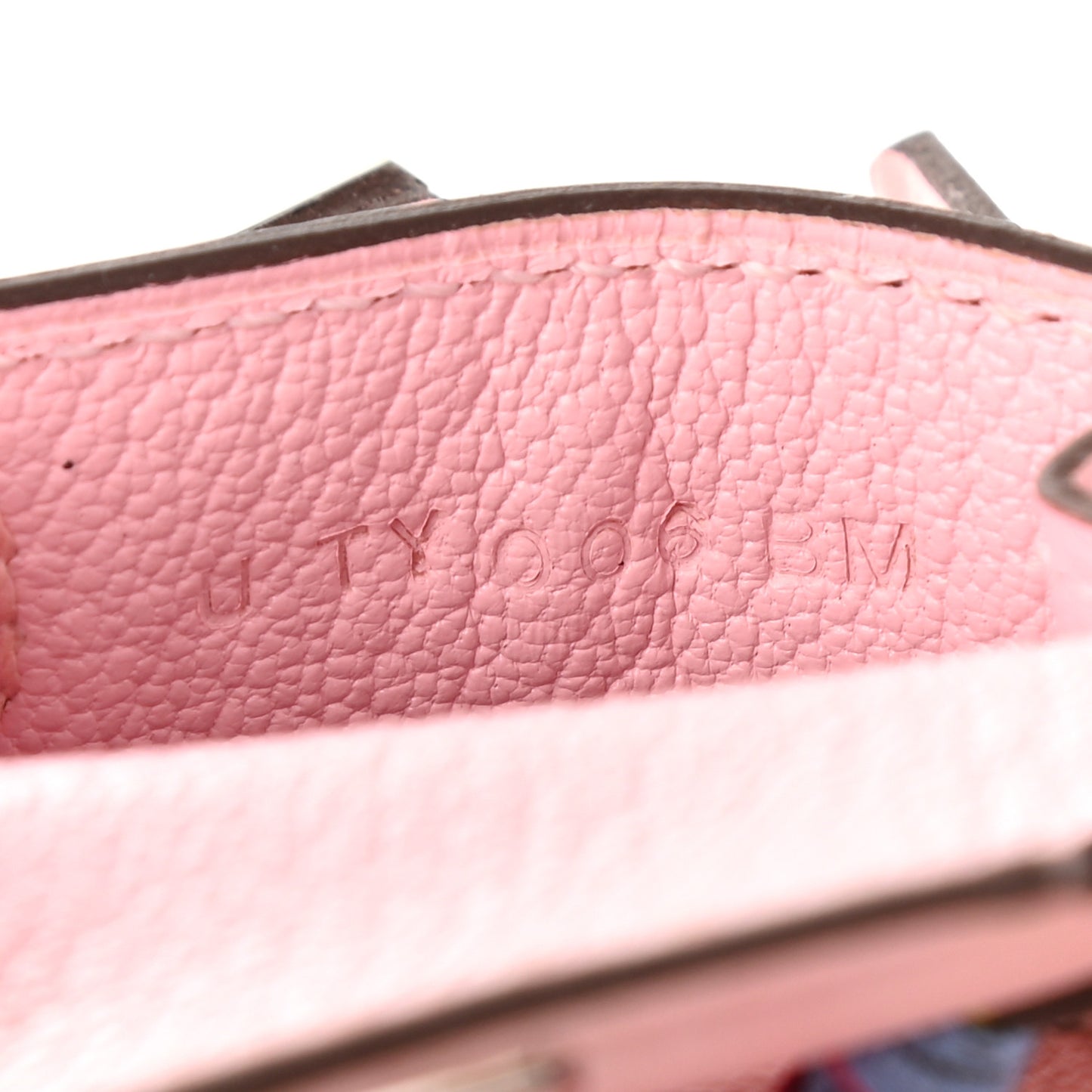 Tadelakt Mini Kelly Twilly Bag Charm Rose Sakura