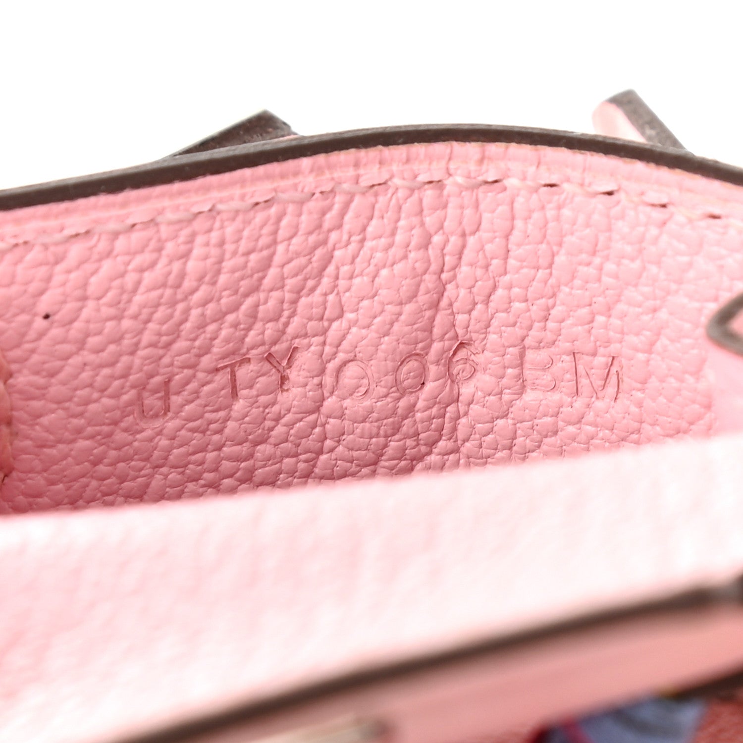 Hermes Tadelakt Mini Kelly Twilly Bag Charm Rose Sakura 5 of 6