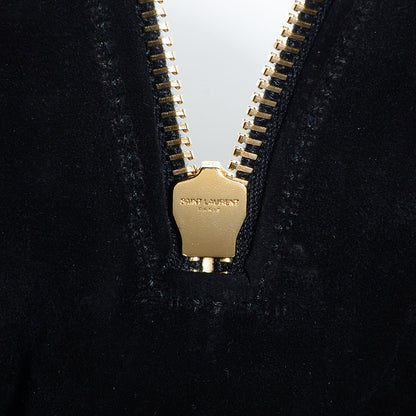 Saint Laurent Calfskin Classic Duffle 12 Black 8 of 9