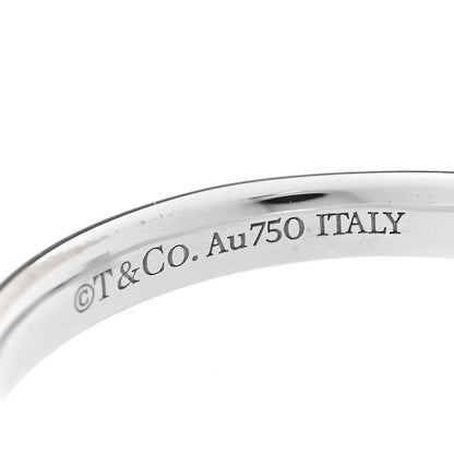 Tiffany 18K White Gold Diamond T T1 Ring 48 4.5 4 of 5