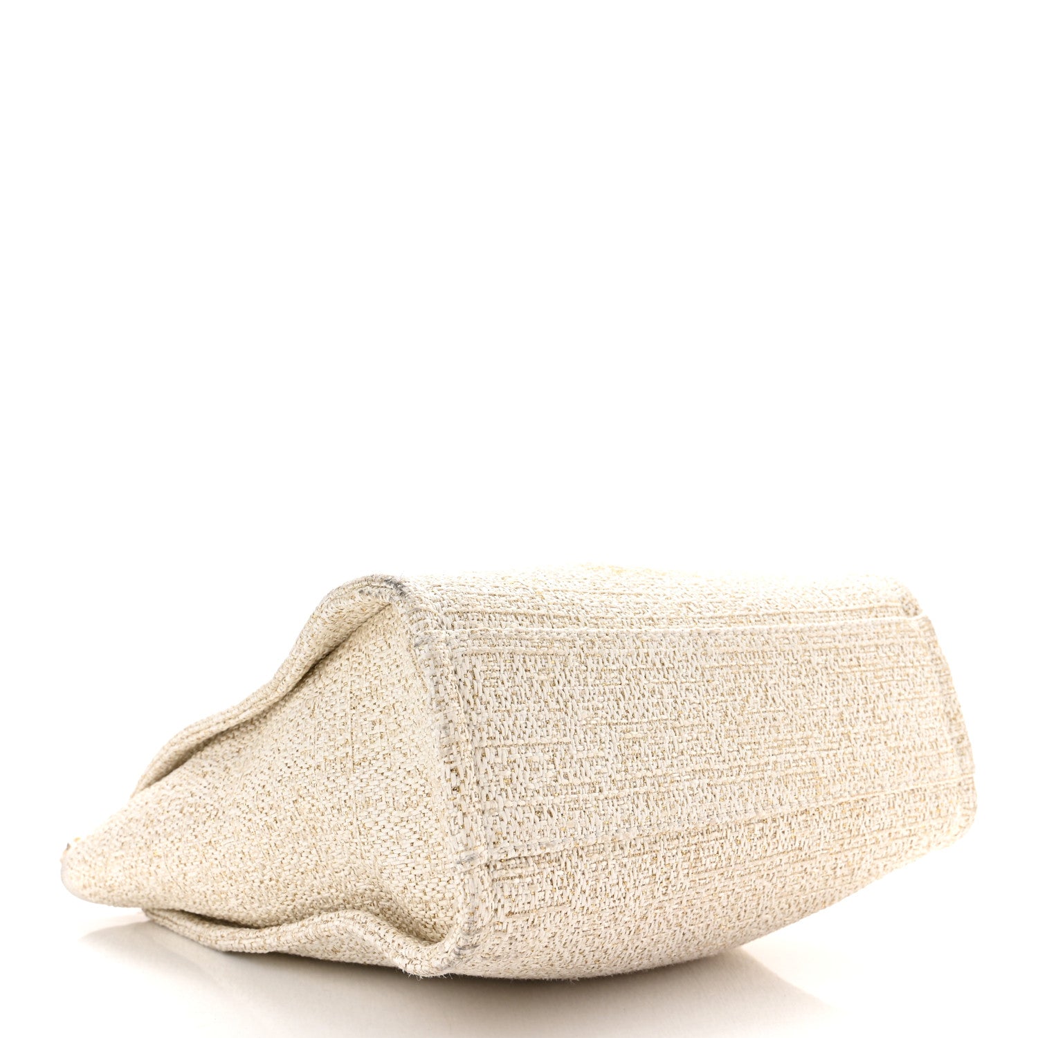 Chanel Lurex Boucle Mini Deauville Tote White 4 of 9