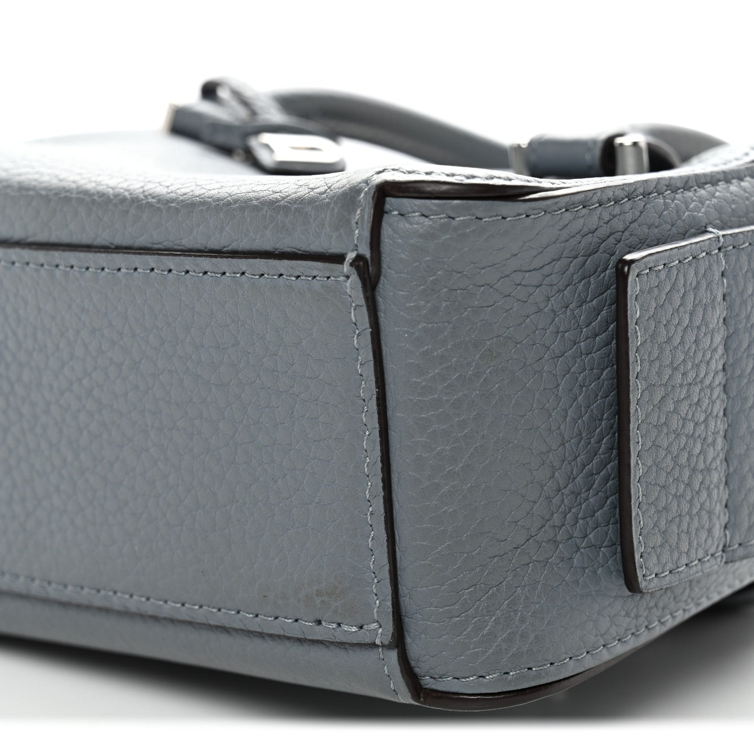 Delvaux Taurillon Soft Nano Cool Box Satchel Pacific 9 of 11
