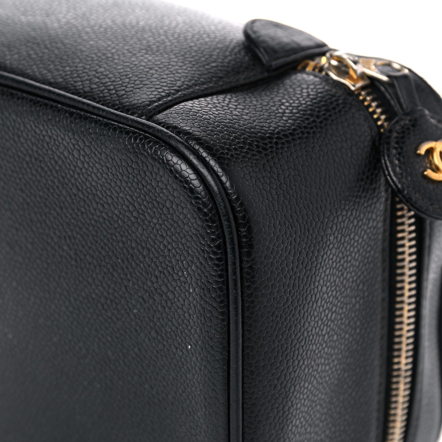 Chanel Caviar CC Vanity Cosmetic Case Black 10 of 16
