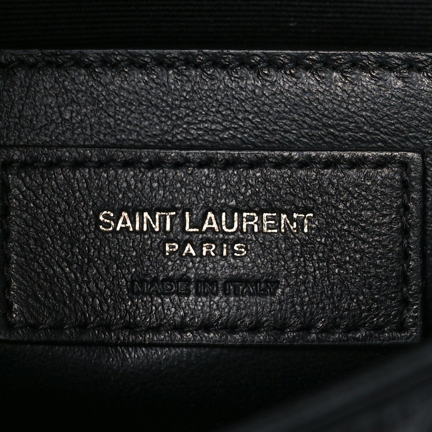 Saint Laurent Crinkled Lambskin Matelasse Monogram Baby Niki Chain Satchel Black 6 of 9