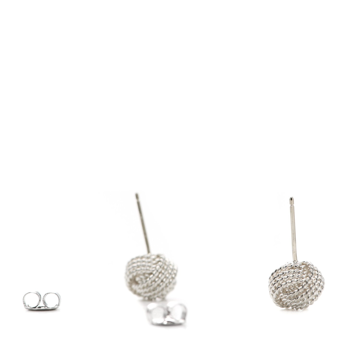 Sterling Silver Twist Knot Earrings