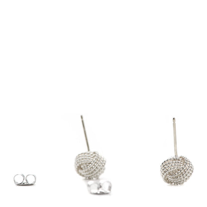 Tiffany Sterling Silver Twist Knot Earrings 3 of 5