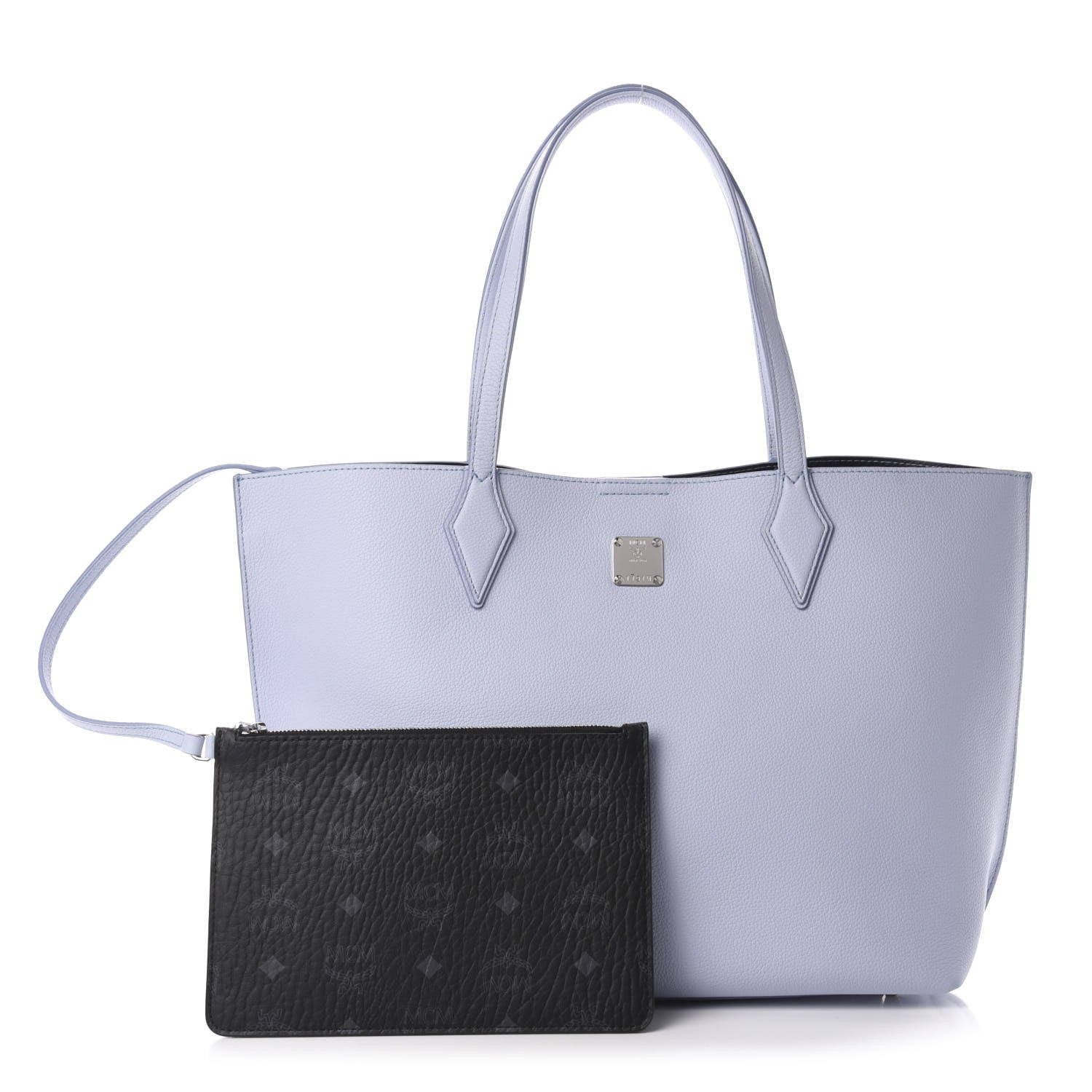 MCM Calfskin Yris Shopper Tote Purple 1 of 9