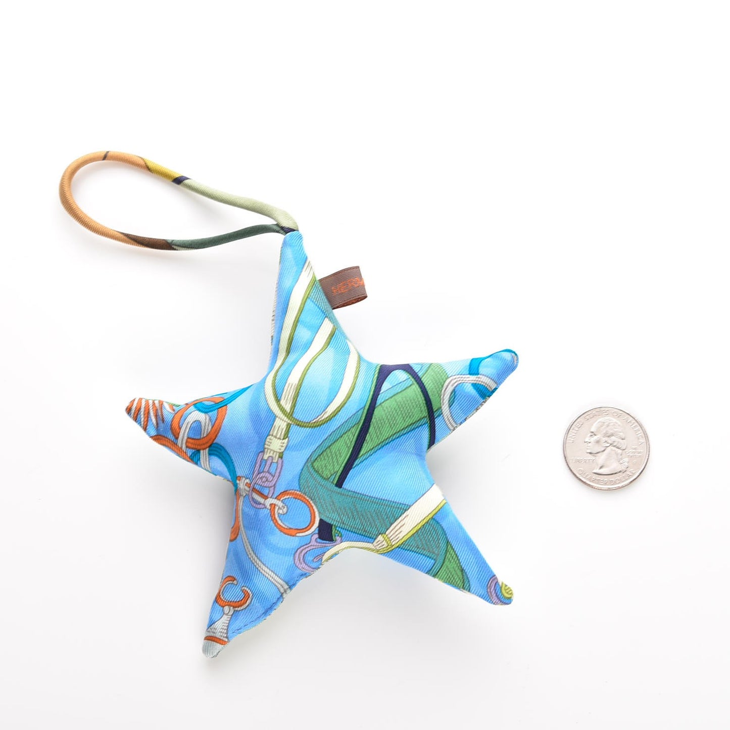 Silk Petit H Star Ornament Charm