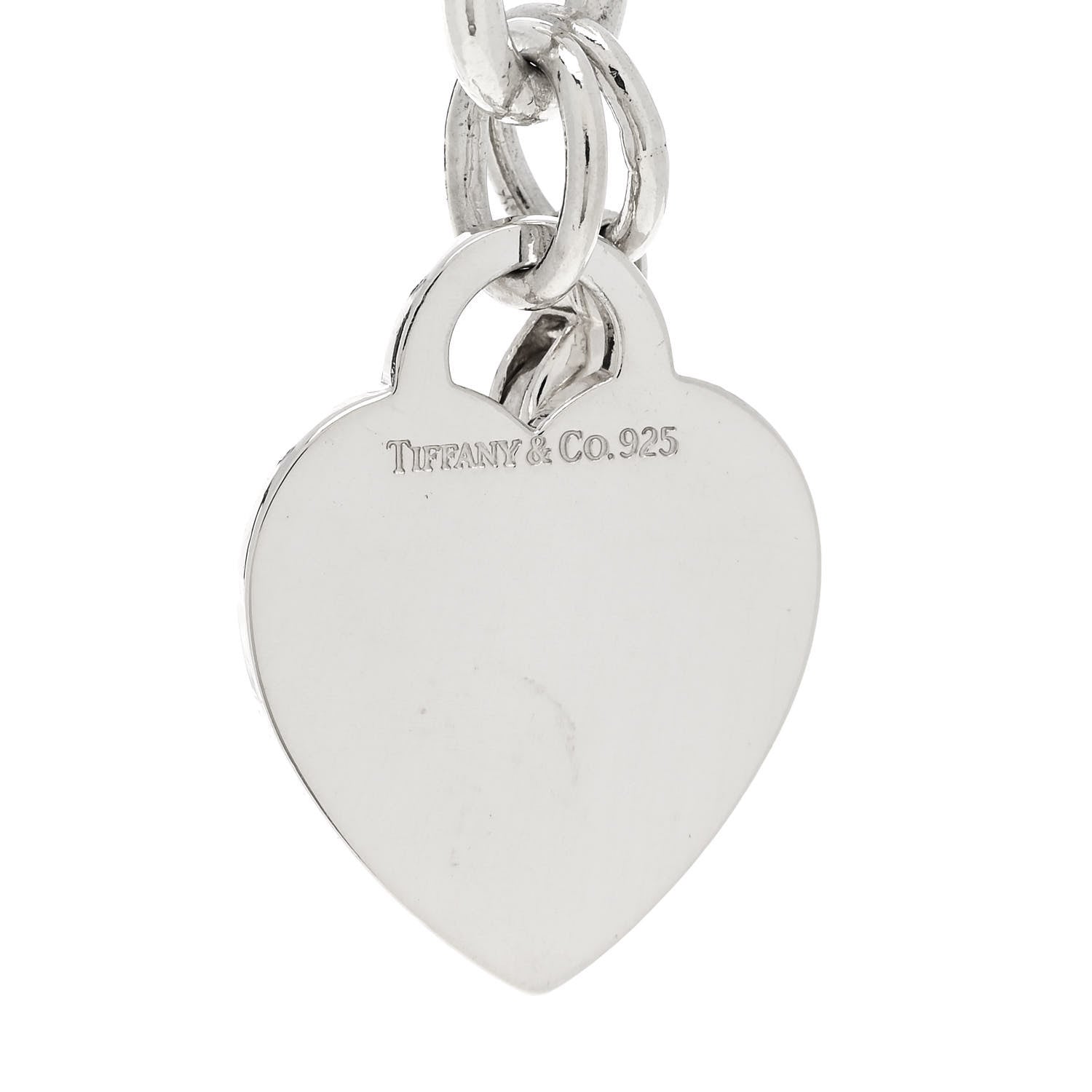 Tiffany Sterling Silver Heart Tag Charm Bracelet 3 of 3