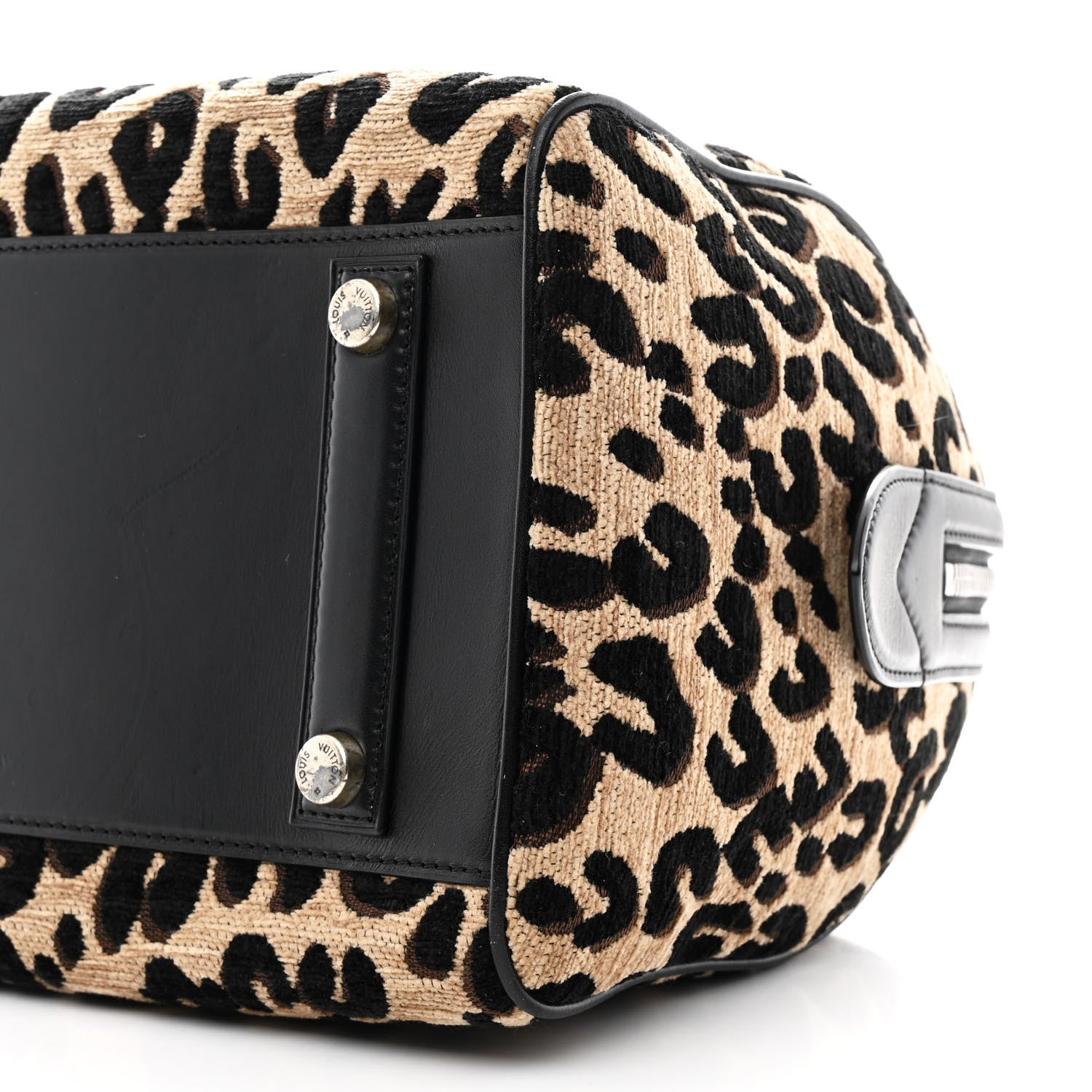 Louis Vuitton Jacquard Velvet Leopard Print Stephen Sprouse Speedy 10 of 10