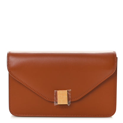Lanvin Calfskin Concerto Clutch Wallet Tan 1 of 7
