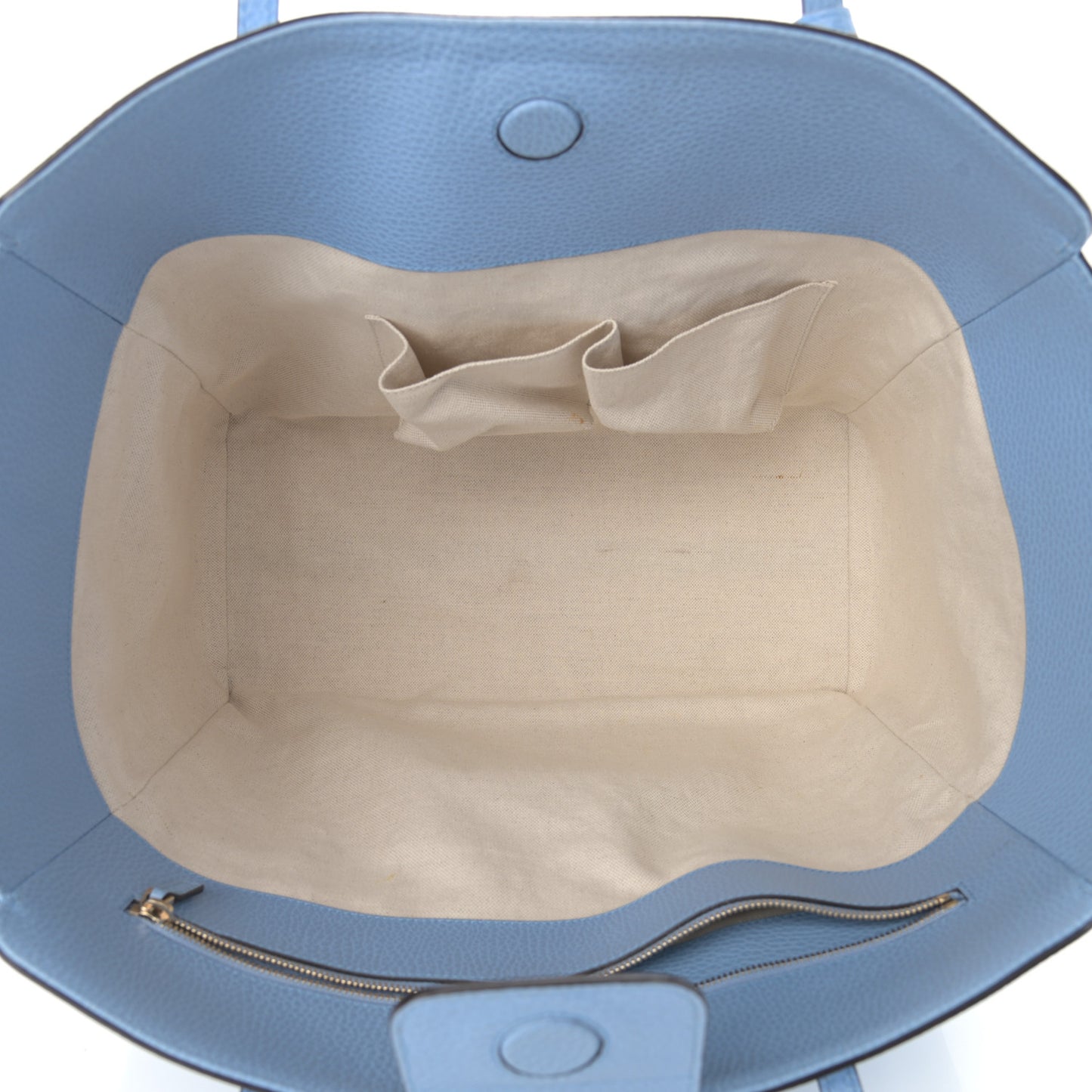 Dollar Calfskin Medium Swing Tote Mineral Blue
