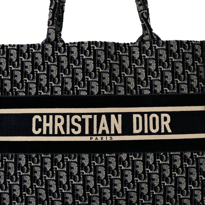 Christian Dior Oblique Velvet Medium Book Tote Blue Multicolor 8 of 12