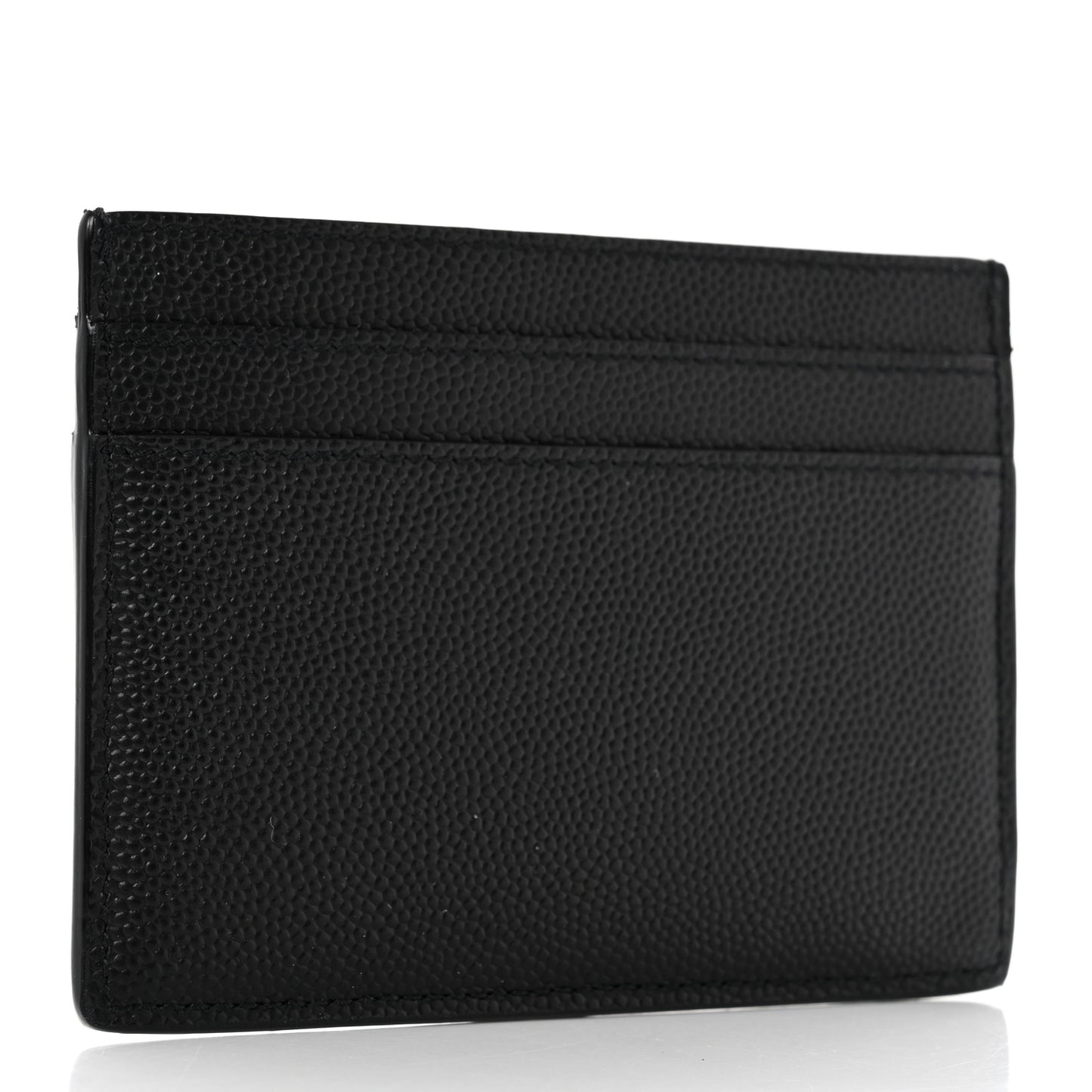 Grain De Poudre Monogram Credit Card Case Black