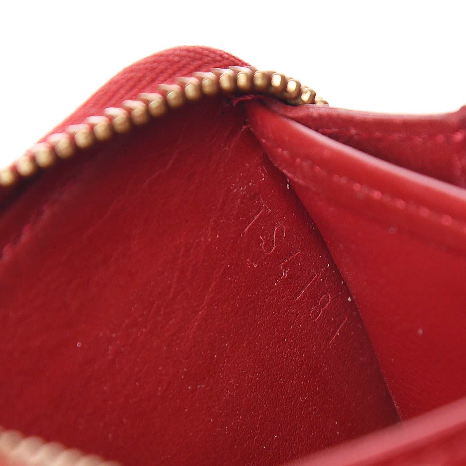 Louis Vuitton Vernis Rayures Zippy Coin Purse Pomme D'Amour 6 of 6