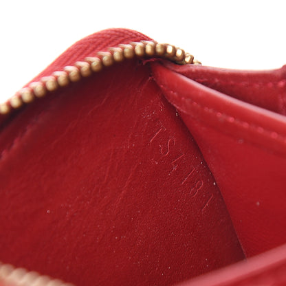 Louis Vuitton Vernis Rayures Zippy Coin Purse Pomme D'Amour 6 of 6