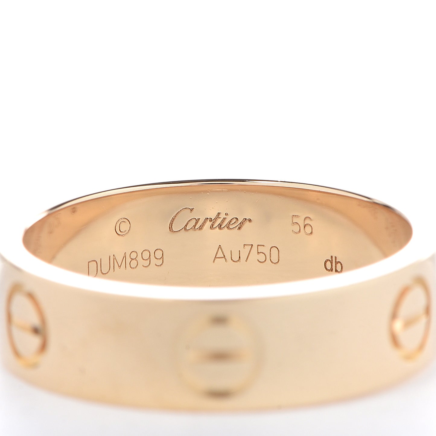 18K Yellow Gold 5.5mm LOVE Ring 56 7.5
