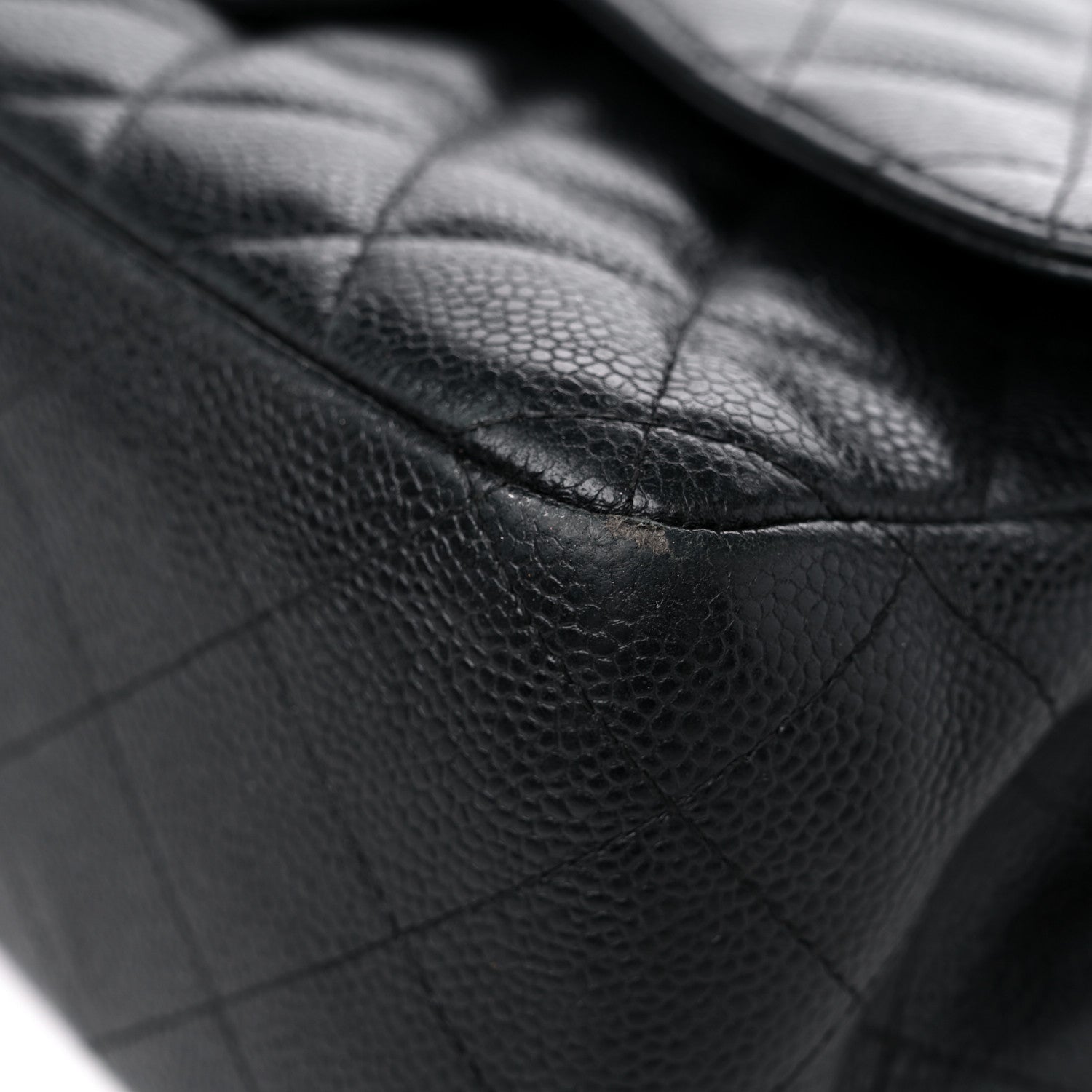 Chanel Caviar Quilted Jumbo Double Flap Black 9 of 17