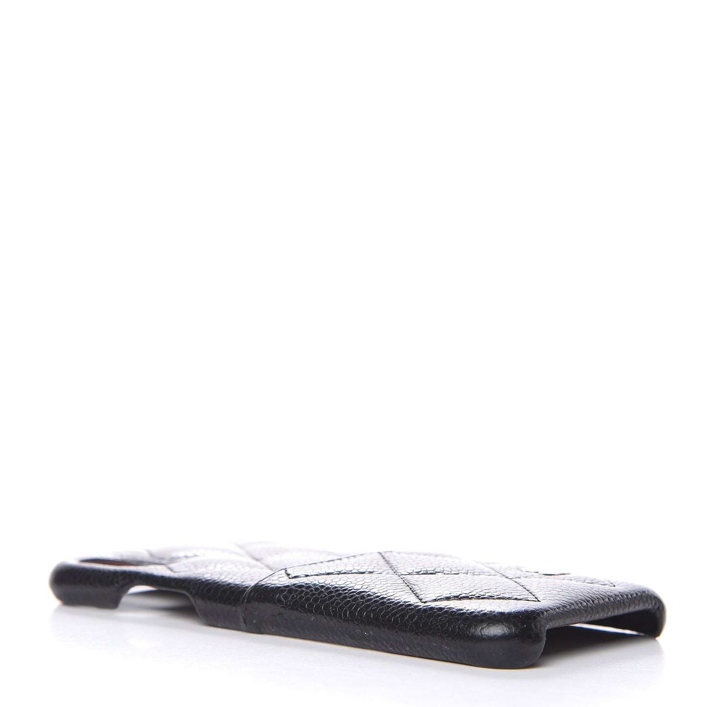 Caviar Quilted iPhone X Coco Tech Case Black