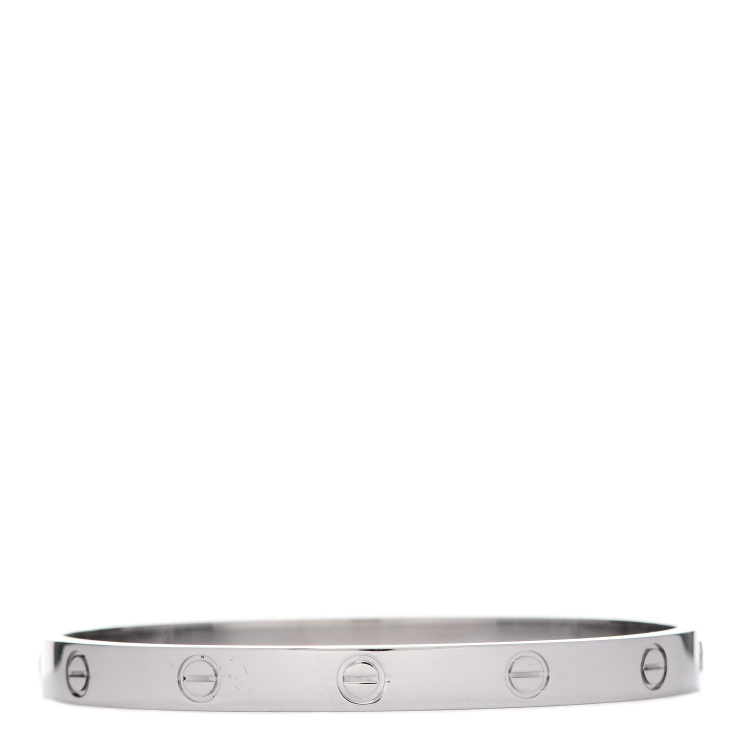 Cartier 18K White Gold LOVE Bracelet 18 3 of 6