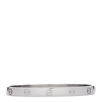Cartier 18K White Gold LOVE Bracelet 18 3 of 6
