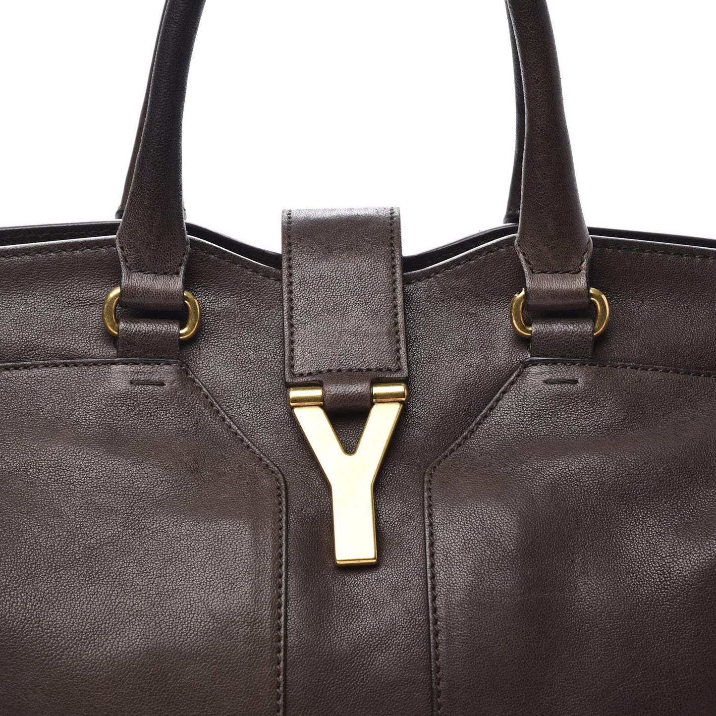 Calfskin Medium Cabas ChYc Dark Brown