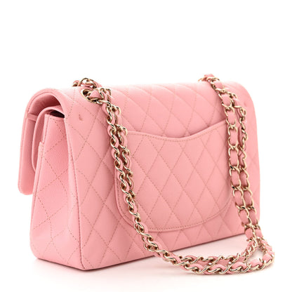 Chanel Caviar Quilted Medium Double Flap Light Pink 3 of 11
