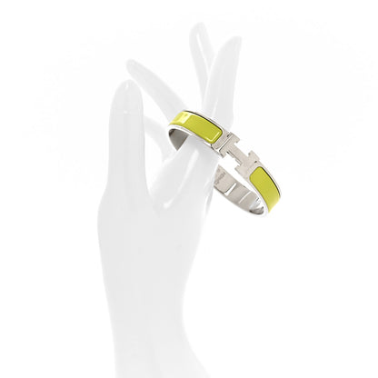 Hermes Enamel Narrow Clic Clac H Bracelet GM Soufre 2 of 4