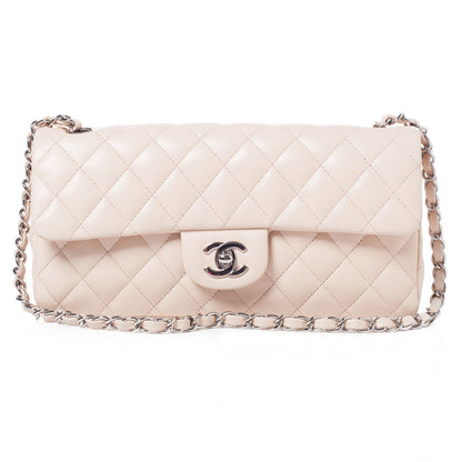Chanel Lambskin East West Flap Beige Clair 1 of 11