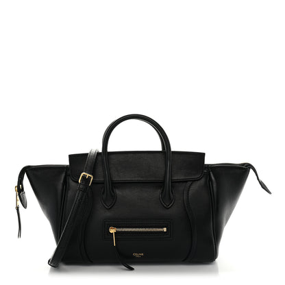 Celine Supple Shiny Lambskin Little New Luggage Black 1 of 9