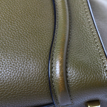 Celine Drummed Calfskin Mini Luggage Jungle 9 of 10