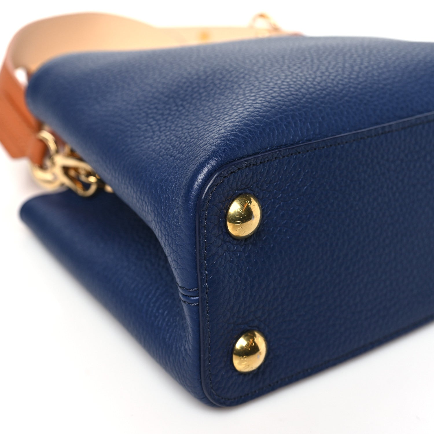 Louis Vuitton Taurillon Capucines BB Tour de France Blue 8 of 9