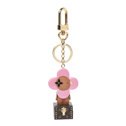 Louis Vuitton Resin Wood Vivienne Trunk VIP Bag Charm Key Holder Pink 1 of 2