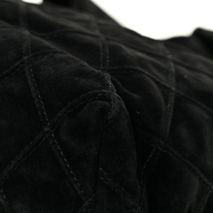Chanel Suede Stitched Hobo Black 11 of 19