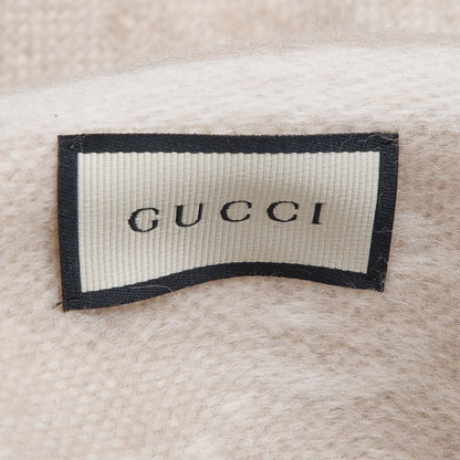 Gucci Wool Angora Monogram Web New Nikky Scarf Sand Blue 5 of 8