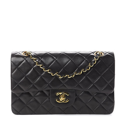 Chanel Lambskin Quilted Small Double Flap Black 1 of 8