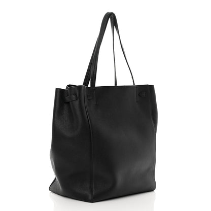 Celine Soft Grained Calfskin Medium Belt Cabas Phantom Black 3 of 18